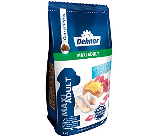 Dehner Premium Hundetrockenfutter Maxi Adult, Seefisch und Lamm mit Kartoffel, 12.5 kg