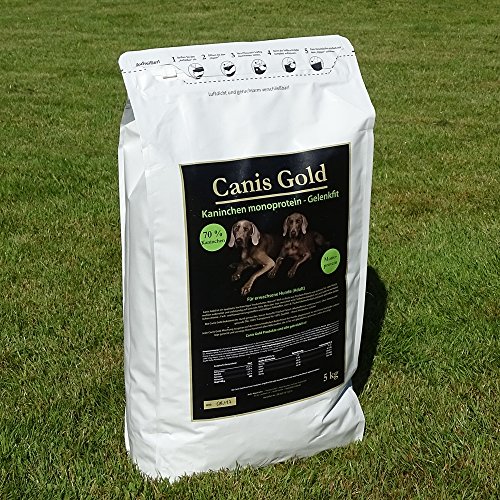 Canis Gold Adult 70 % Kaninchen | Monoprotein | getreidefreies Super Premium Hunde Trockenfutter | 10 kg Pack