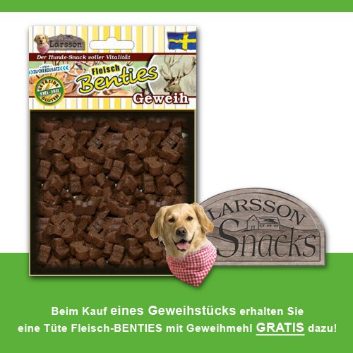 LARSSON Larsson Geweih Hunde Snack HALFChew III Der Kausnack der