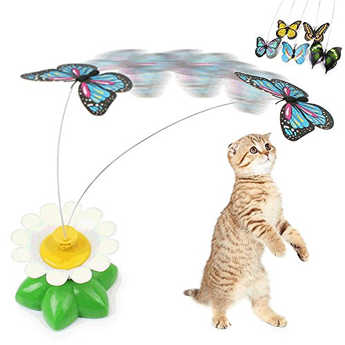 Drehender Schmetterling, Katzenspielzeug, Stahldraht, elektrisch