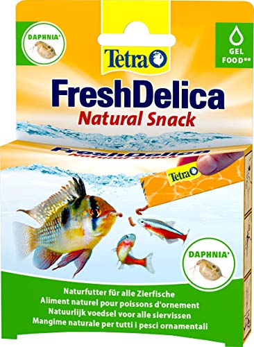 Tetra FreshDelica Daphnia Leckerbissen als Gelfutter für alle Zierfische, 16 x 3g